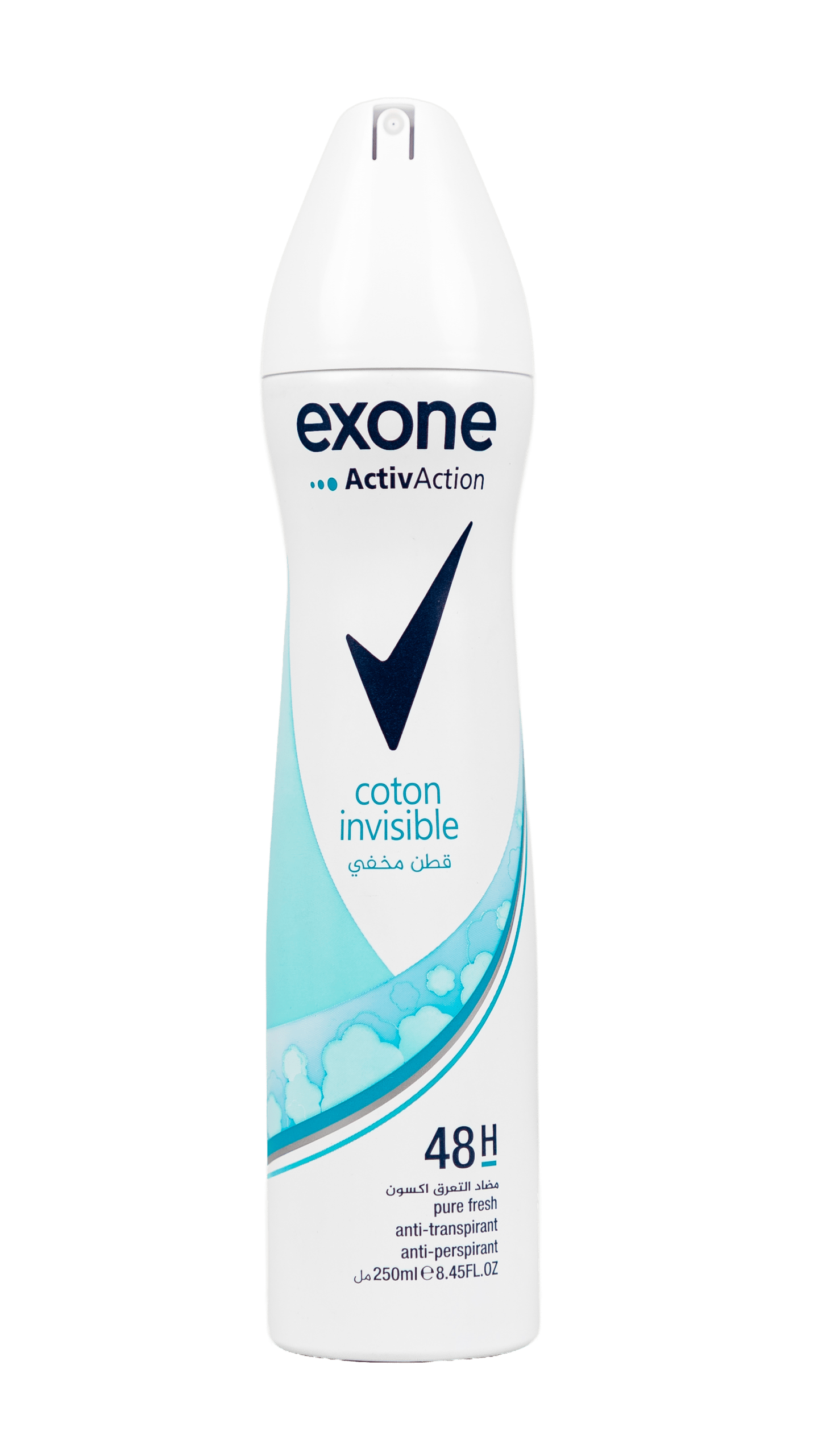 Exone Déodorant Spray Conton Invisible  (FEMME) – 250ML