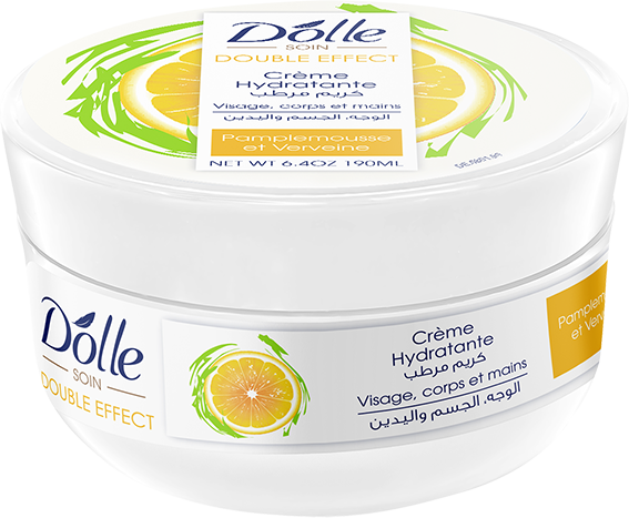 Crème Hydratante Dolle Double Effect (Pamplemousse & Verveine)-190ML