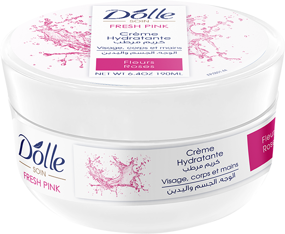 Crème Hydratante Dolle Pink (Fleurs Roses)-190ML