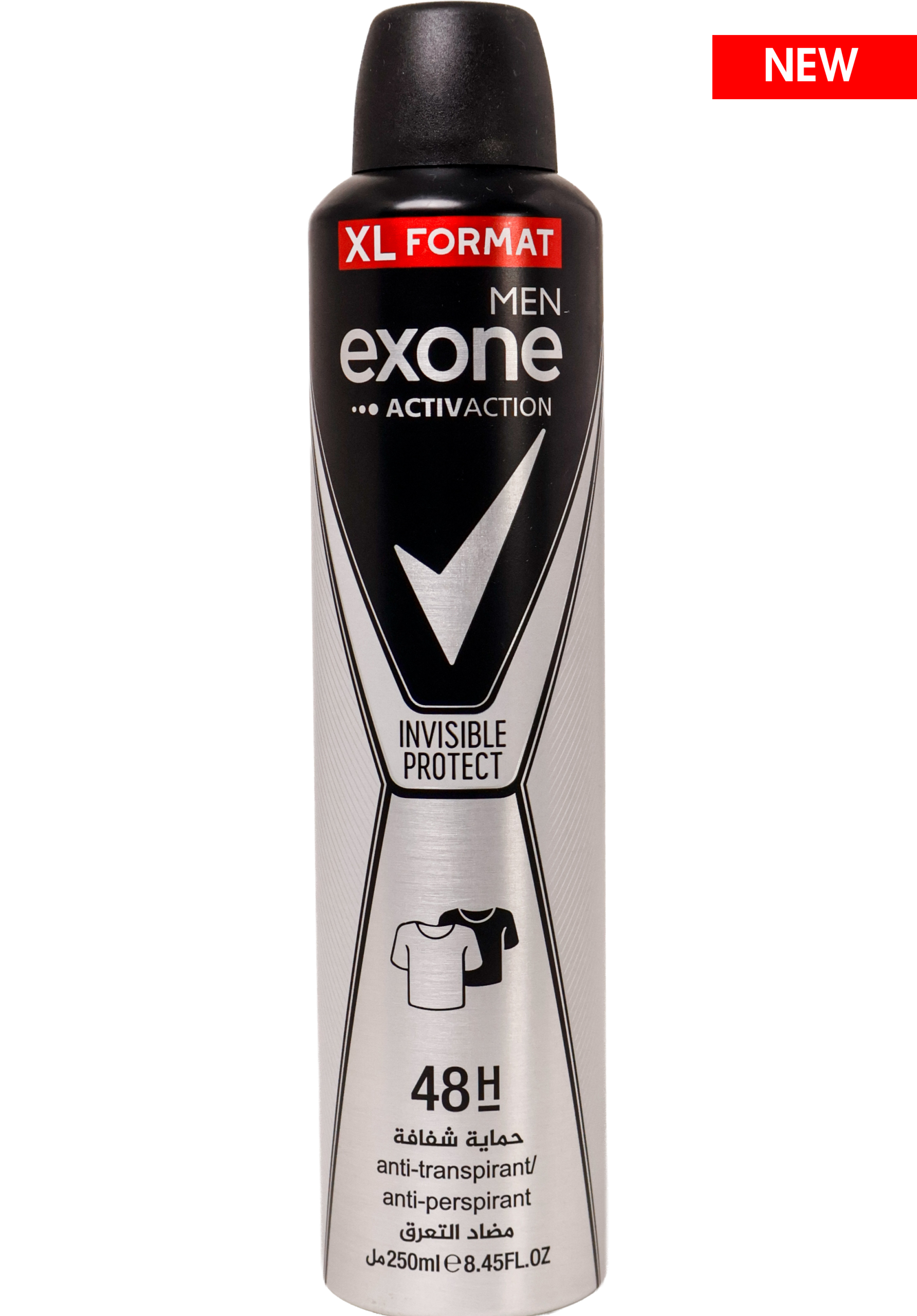 Exone Déodorant Spray Invisible Protect (HOMME) – 250ML