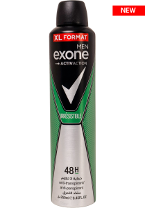 Exone Déodorant Spray Irrésistible (HOMME) – 250ML