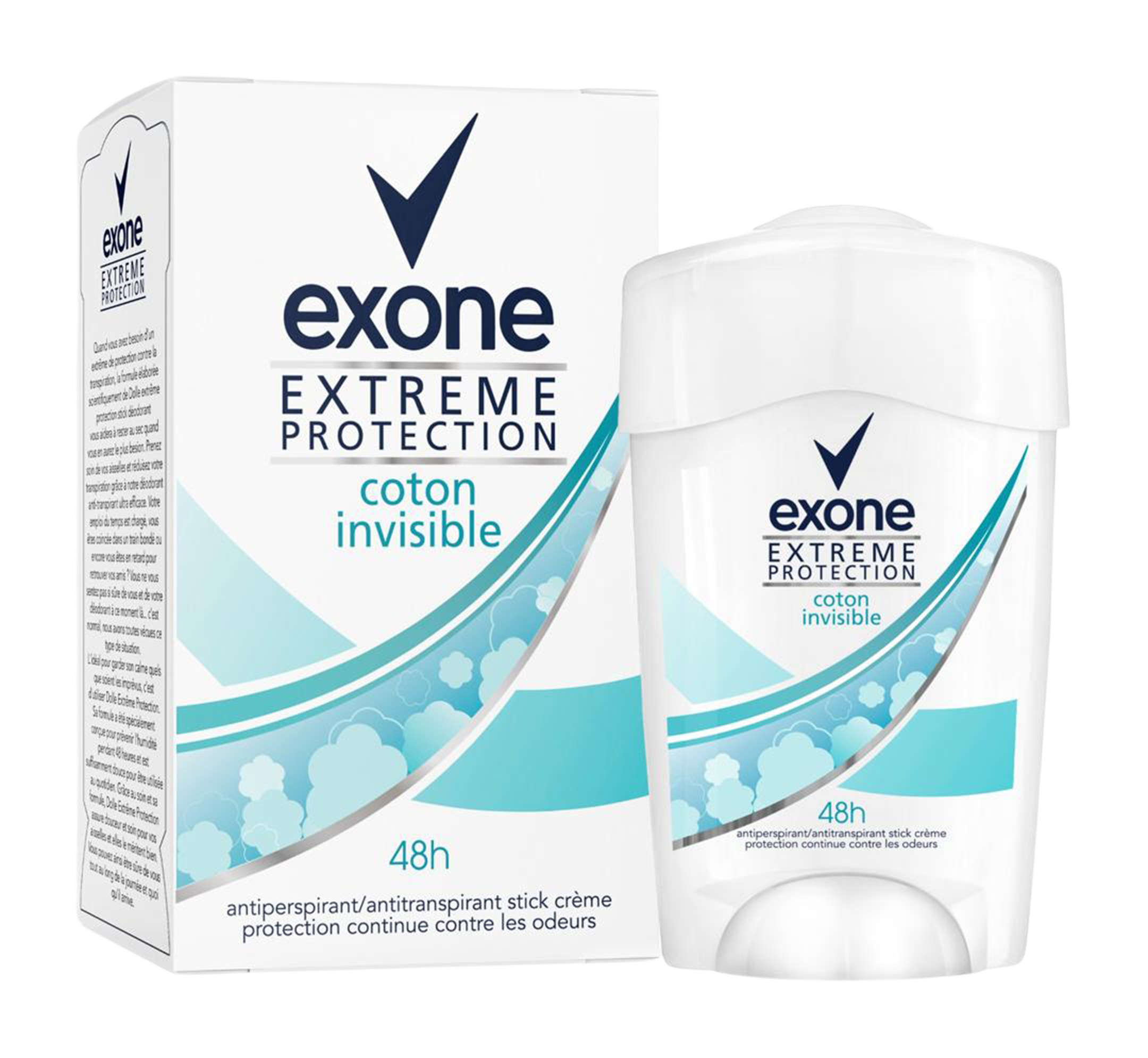EXONE DEODORANT EXTRÊME PROTECTION Coton Invisible (FEMME)-45ML