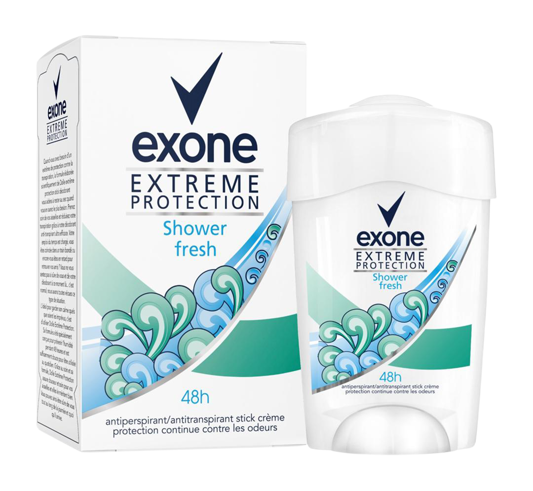 EXONE DEODORANT EXTRÊME PROTECTION Shower Fresh (FEMME)-45ML