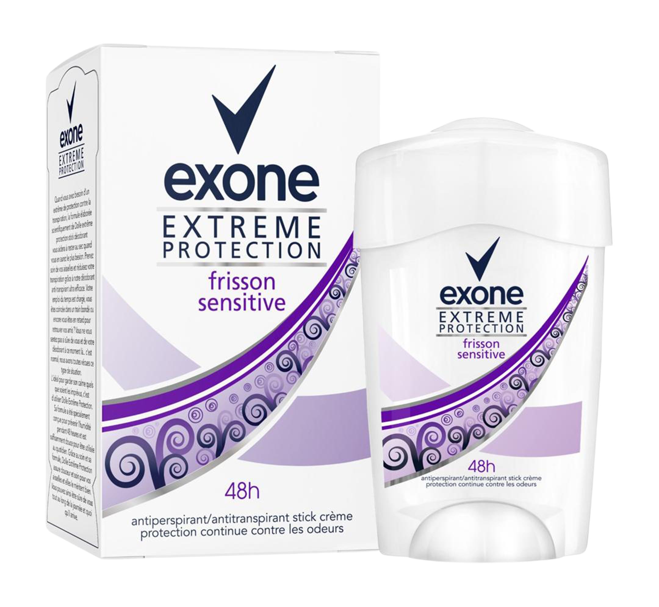EXONE DEODORANT EXTRÊME PROTECTION Frisson Sensitive (FEMME)-45ML
