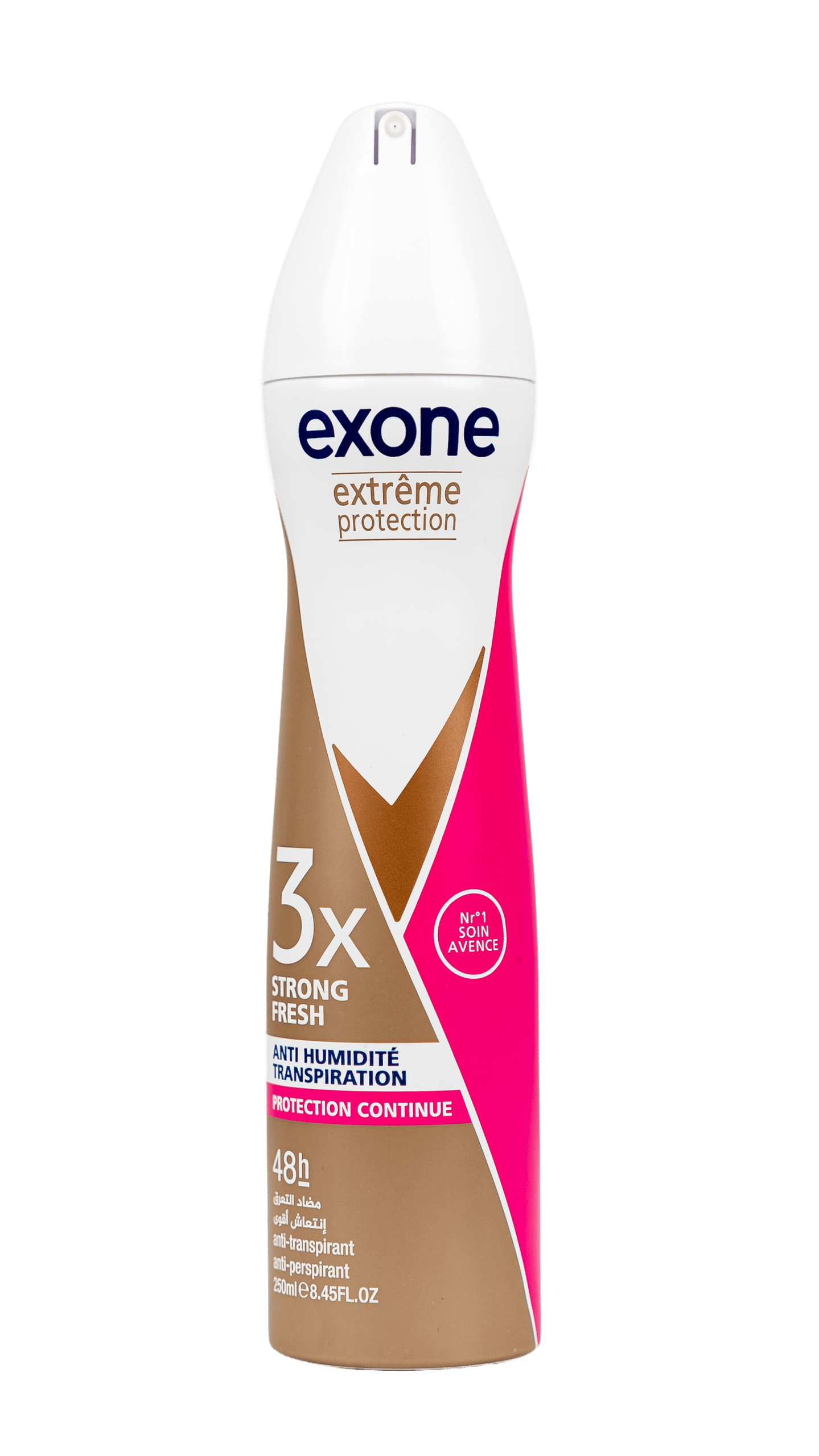 Exone Déodorant Spray Extrême Protection 3x Strong Fresh (FEMME) – 250ML